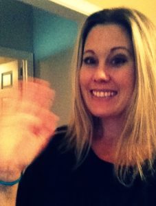 Hi!  It's me, waving at you, from my new "home" on the Internet.