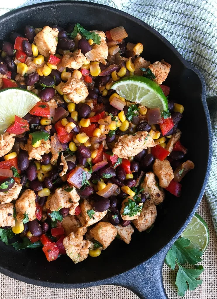 Chicken and Black Bean Burrito Skillet | 21 Day Fix | Weight Watchers ...